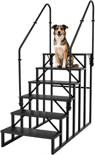 Miniatura 9 de Escalones para autocaravana con pasamanos, escaleras de 4 escalones para caravanas con capacidad de carga de 660 libras, escalera con panel