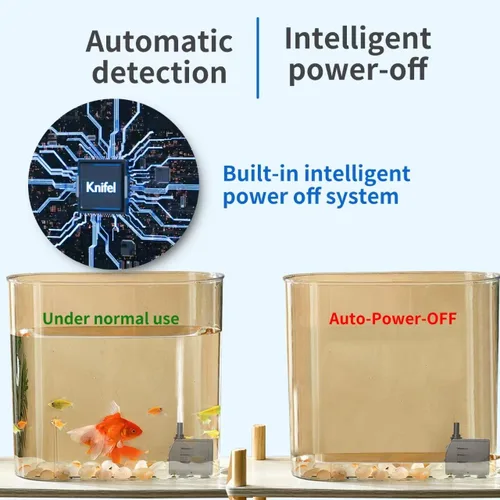 Miniatura 2 de Knifel Bomba sumergible 880GPH con apagado automático, elevación de 10 pies de alto para fuentes, hidroponía, estanques, acuarios y más