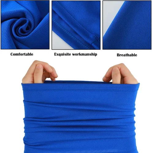 Miniatura 6 de Geyoga 6 piezas de protección UV para el verano, polaina de cuello refrescante, ropa para la cara, polaina para cuello, bufanda, protector solar