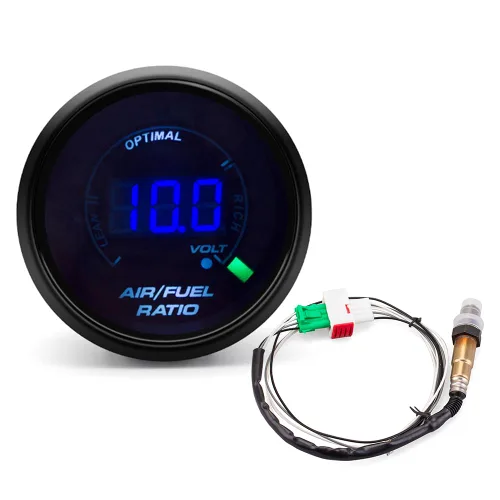 Miniatura 9 de Medidor digital para automóvil de 2.047 in con LED azul (temperatura del aceite 104-302F)