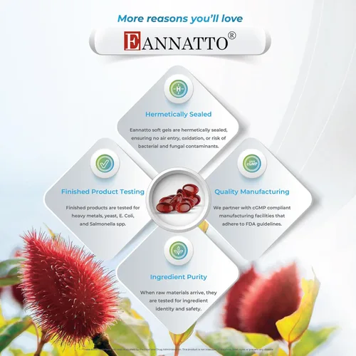 Miniatura 5 de WELLNESS EXTRACT Eannatto Tocotrienoles Deltagold Vitamina E Suplementos blandos, sin tocoferol, sin OMG, sin gluten y antioxidante