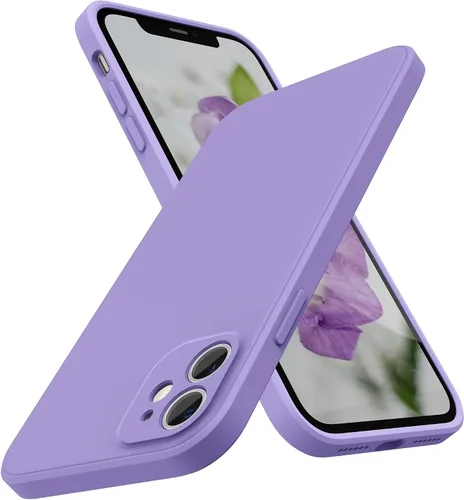 Miniatura 9 de SURPHY Diseño para iPhone 11 con protección de cámara, diseño delgado de borde recto, funda de silicona líquida para iPhone 11 de 6.1 pulgadas, negro