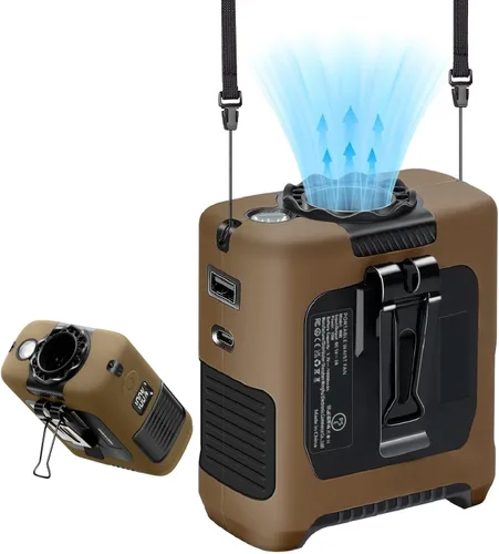 Ventiladores portátiles con flujo de aire fuerte ventilador de cintura personal con tiempo de funcionamiento máximo de 40 horas, ventiladores de