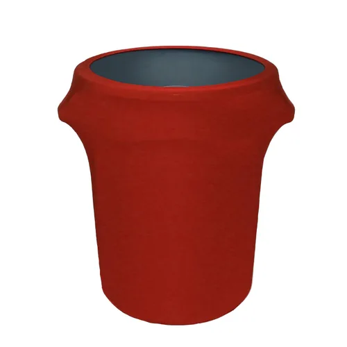 Miniatura 11 de YOUR CHAIR COVERS - Cubierta ajustada elástica de spandex para bote de basura/contenedor de desechos de 32 galones - Blanco