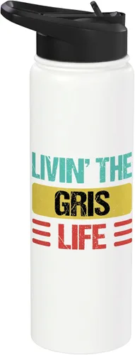 Miniatura 9 de Gris Name Stainless Steel Insulated Water Bottle Black