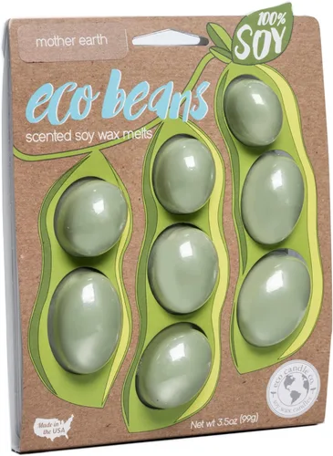 Miniatura 39 de Eco Candle Co. Eco Beans Wax Melts - Paquete de 2 unidades, ámbar vintage, 3.5 onzas, aromas de resina de madera, nuez moscada, canela y vainilla
