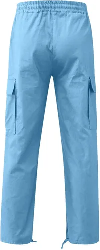 Miniatura 4 de EELHOE Men Cargo Pants Lightweight Ripstop Relaxed Fit Trousers Outdoor Hiking Casual Bottom Pant with Multi Pockets