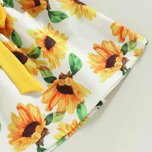 Miniatura 68 de TheFound Trajes de verano para niñas pequeñas, sin mangas, de punto acanalado, halter, pantalones cortos, ropa para recién nacidos, conjunto de 3