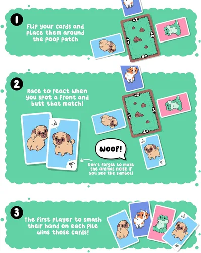 Miniatura 10 de Professor PUZZLE Puede contener traseros - Carrera para reaccionar en este juego de cartas de ritmo rápido de emparejar traseros!