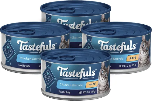 Miniatura 11 de Blue Buffalo Tastefuls - Paquete variado de comida húmeda natural para gatos, pollo, pavo y pollo, pescado y atún de océano, latas de 5.5 onzas
