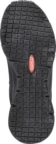 Miniatura 6 de Skechers Zapato de trabajo Jake, para hombre, estilo atlético deslizante, antideslizante, con puntera suave