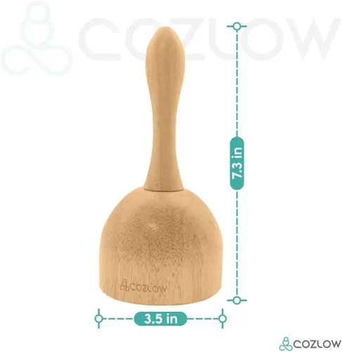 Miniatura 2 de COZLOW Taza de masaje de terapia de madera, masajeador de maderoterapia para esculpir el cuerpo, liberación de fascia y drenaje linfático