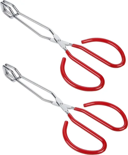 Miniatura 9 de MSY BIGSUNNY - Pinzas de tijera de acero inoxidable de 10 pulgadas, pinzas para alimentos de cocina con mango antideslizante, agarre cómodo, pinzas