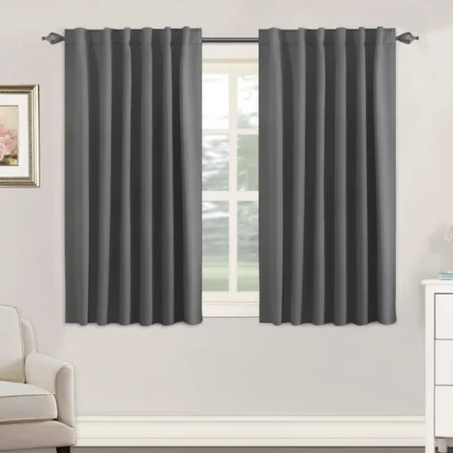 Miniatura 152 de H.VERSAILTEX Cortinas opacas con aislamiento térmico, paneles de tratamiento de ventana, cortinas opacas para oscurecer la habitación, cortinas Gris