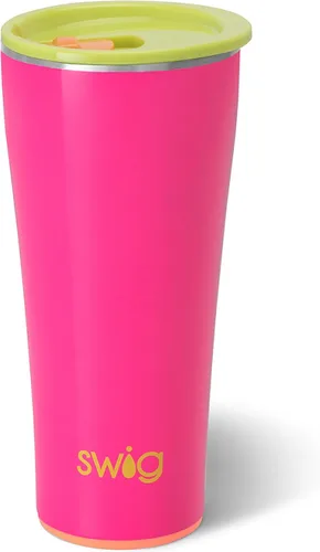 Miniatura 38 de Swig Life - Vaso de 22 oz con aislamiento térmico, vaso de café con tapa, apto para portavasos, apto para lavavajillas, acero inoxidable, taza