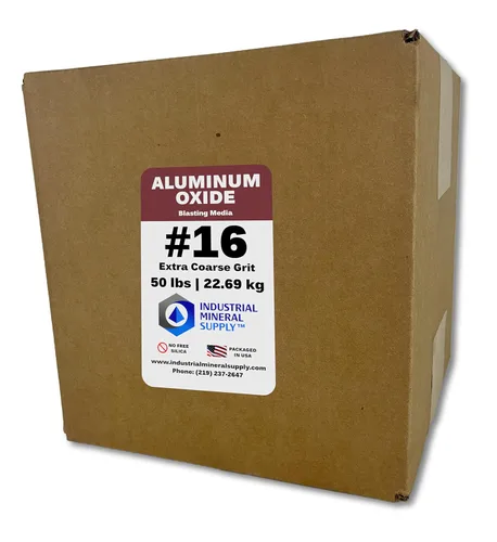 Miniatura 8 de Óxido de aluminio - 50 lbs. o 22.69 kg. - Medios abrasivos de chorro de arena para arenadores, pistolas de chorro de arena y cabinas de chorro
