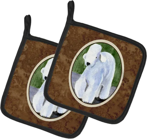 Miniatura 200 de Caroline's Treasures SS8617PTHD - Juego de soportes para ollas de cocina resistentes al calor, almohadillas calientes para horno para cocinar, Husky