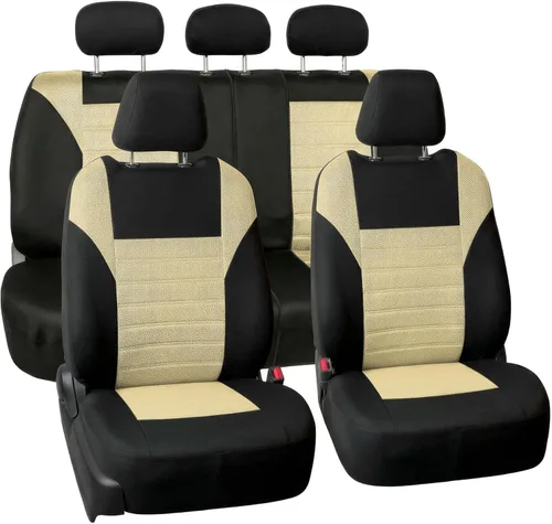 Miniatura 30 de FH Group Juego de fundas de asiento delantero de automóvil de malla de aire 3D premium, fundas de asiento compatibles con bolsa de aire, de ajuste