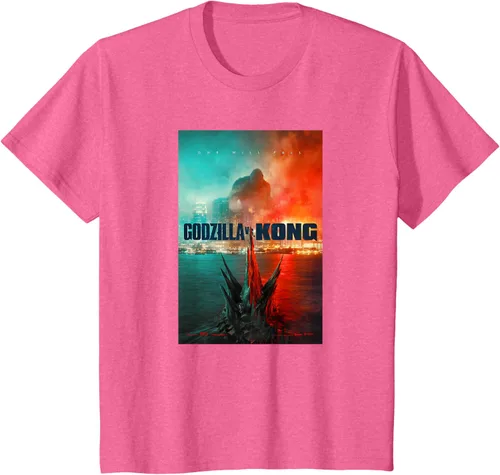 Miniatura 37 de Godzilla vs Kong - Camiseta oficial con póster, Negro