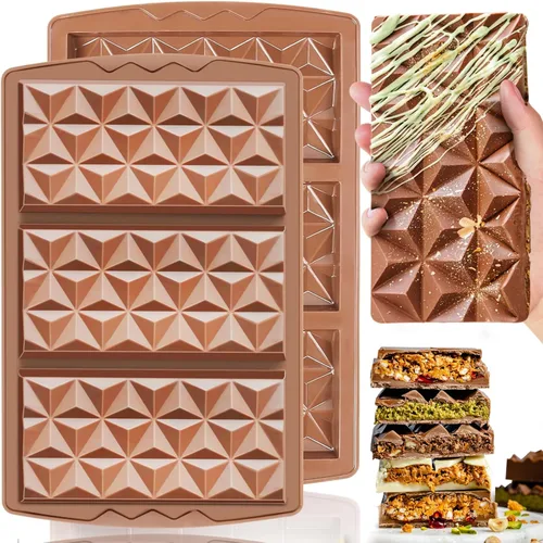 Miniatura 13 de Moldes de bomba de cacao para chocolate caliente, silicona hemisferio de 2.5 pulgadas, paquete de 3, molde semicircular, 6 cavidades, circular, sin