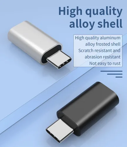 Miniatura 7 de Paquete de 3 adaptadores Lightning hembra a USB-C macho, tipo de carga para iPhone 11, iPad Pro, Samsung Galaxy S20, Note 10, LG V50, HTC U12, Nexus