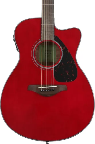 Yamaha fg820 Guitarra Acústica, color natural, Rojo Rubí