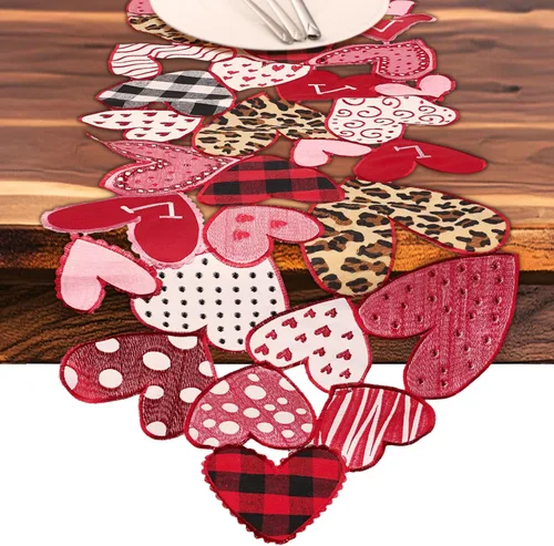 Miniatura 8 de Camino de mesa de otoño de 36 pulgadas de largo con hojas de arce bordadas para cosecha de Acción de Gracias, decoración de comedor con patrones