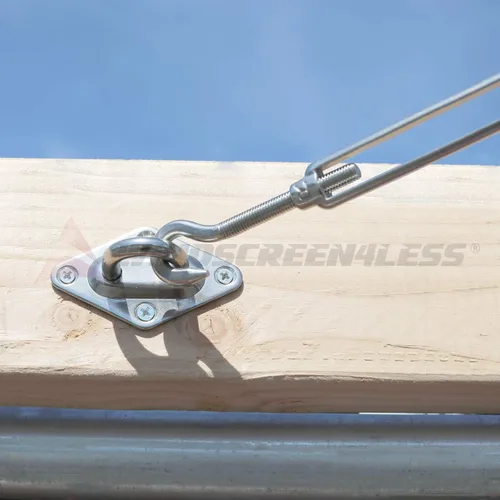 Miniatura 5 de Windscreen4less. Kit de instalación para persianas, Plateado