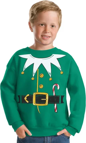Miniatura 3 de Disfraz de elfo de Papá Noel para niños, suéter de Navidad, sudadera para niños