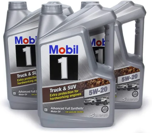 Miniatura 2 de Mobil 1 aceite de motor sintético completo para camión y SUV 5W-20, 5 cuartos de galón