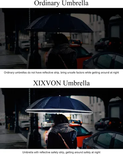Miniatura 4 de XIXVON Umbrella Pro UPF 50 99 UV Protection Reflective Safety Strip Sturdy Windproof Travel Portable Automatic Reverse Folding Umbrella