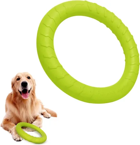 Disco Volador Flotante Duradero Indestructible para Perros Grandes, Juguetes de Anillo para Masticadores, Piscina, Natación, Lanzamiento, Atrapar,