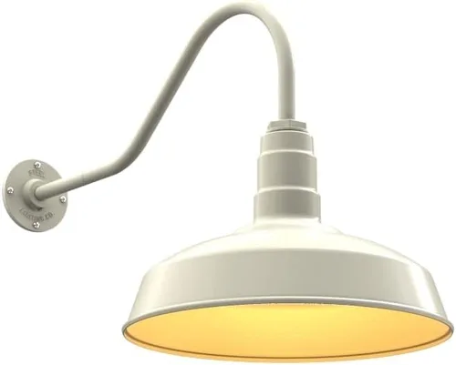 Miniatura 13 de Steel Lighting Co. Gardena - Luz de granero Montaje en pared al aire libre Cúpula de 16 pulgadas Cuello de cisne de 16 pulgadas Luz
