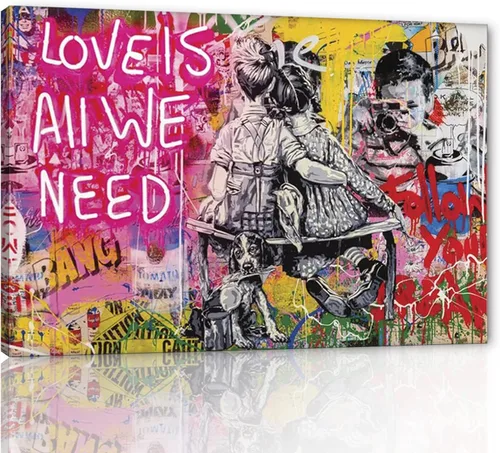 Miniatura 51 de Yatsen Bridge Arte Callejero Clásico Banksy Graffiti Arte de Pared Detrás de la Cortina Pósters Pinturas en Lienzo Imágenes de Graffiti Coloridas
