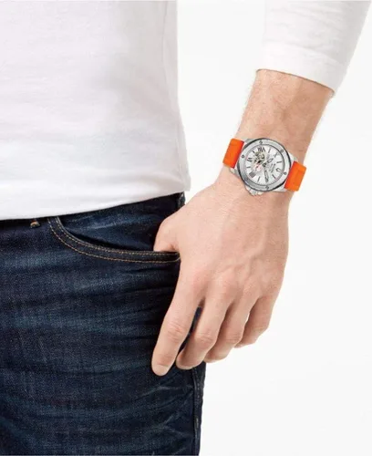 Miniatura 5 de Bulova 98A226 - Reloj analógico automático con correa de silicona para hombre