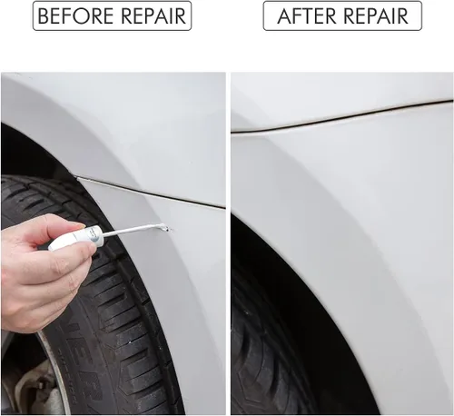 Miniatura 3 de Pintura de retoque para reparación de arañazos de pintura de automóviles, bolígrafo removedor de arañazos automático impermeable (blanco)