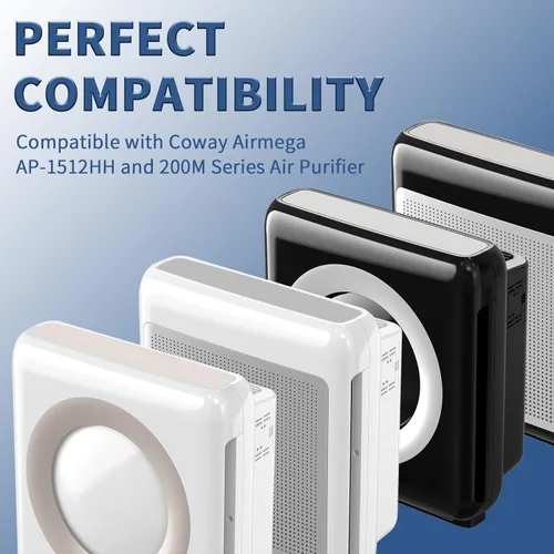 Miniatura 3 de Funmit - Paquete de 2 filtros de repuesto AP-1512HH para purificadores de aire Coway Airmega AP-1512HH y Airmega serie 200M