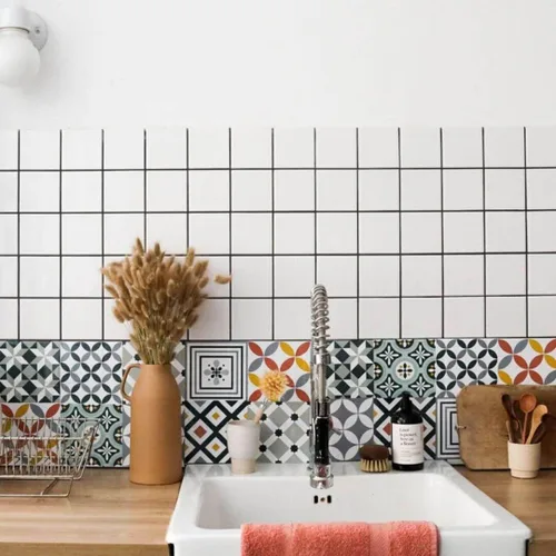 Miniatura 4 de Pegatinas para azulejos 15 X 5.9 in - Azulejos estrellados