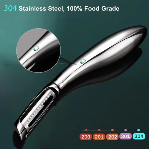 Miniatura 2 de SUCCFLY Pelador de Patatas de Acero Inoxidable, Peladores de Verduras Premium para Cocina, Pelador de Frutas y Verduras, Pelador de Zanahoria