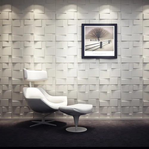 Miniatura 117 de Art3d Panel de Pared de Diamante 3D de PVC Dentado a Juego-Negro Mate, para Decoración Interior Residencial y Comercial Diamante mate negro