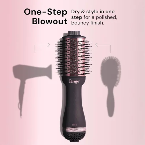 Miniatura 2 de L'ANGE HAIR Le Volume 2 en 1 cepillo secador de pelo de titanio Cepillo de aire caliente para secado y peinado del cabello Barril ovalado iónico