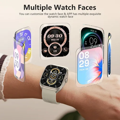 Miniatura 7 de 2025 SOUYIE Smart Watch for Men and Women with SOS Emergency Alert, 1.85" AMOLED Fitness Tracker with 100+ Sports Modes, Heart Rate, SpO2, Sleep Grey