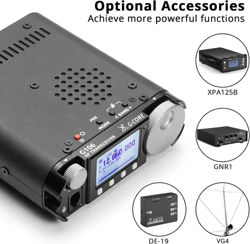 Miniatura 5 de Xiegu Transceptor G106 SDR HF, radio 5W QRP, SSB CW AM WFM, ayuda FT8