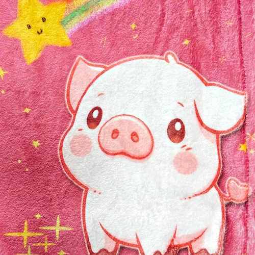Miniatura 7 de Manta de cerdo, cerdito rosa para niñas, mantas de animales de peluche para niños y adultos, cerdos en una manta, regalos para amantes