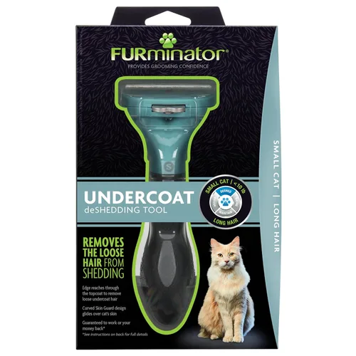 Miniatura 11 de Herramienta FURminator® para eliminar el pelo suelto para gatos medianos/grandes, pelo largo, elimina el pelo suelto de la muda