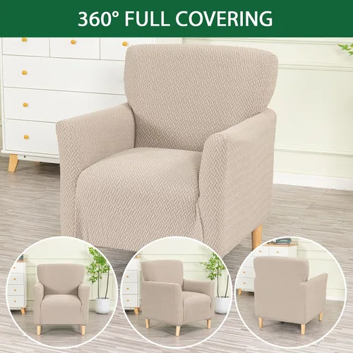 Miniatura 6 de Fundas estampadas para sillón de banquete fundas suaves para sillón de 1 pieza, fundas elásticas para silla de sala de estar, funda antideslizante