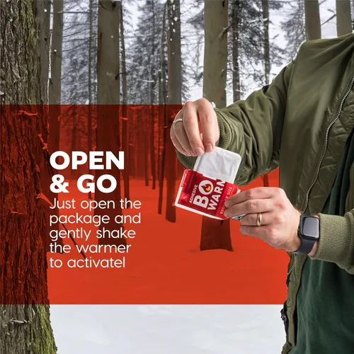 Miniatura 6 de IRIS Paquete de calentadores corporales adhesivos para manos de EE. UU., 60 regulares (10 horas) + 60 grandes (18 horas), aprobados por la TSA