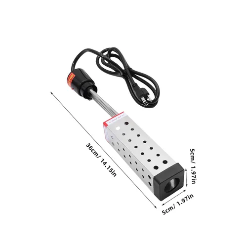 Miniatura 2 de ORFOFE Calentador de agua portátil de inmersión para piscina de 1500 W, calentador de agua duradero sobre el suelo con enchufe, ideal