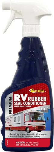 STAR BRITE Acondicionador Premium de Sellos de Goma para RV - Evita que los Sellos Deslizantes se Peguen y se Agrieten, 16 Fl Oz (paquete de 1), Goma