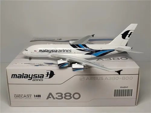 Miniatura 4 de JC Wings Malaysia Airlines para Airbus A380 9M-MNE 1/400 DIECAST modelo preconstruido